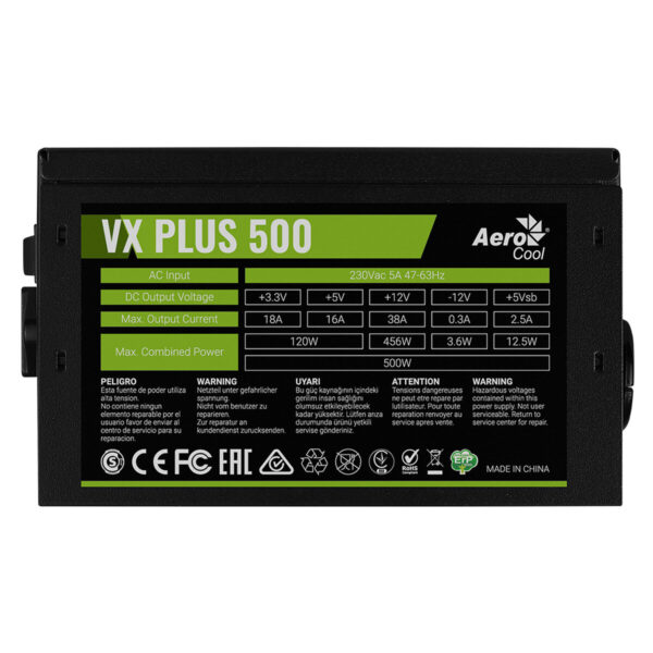 Stromquelle Aerocool VX Plus 500 500 W ATX 80 PLUS – Bild 5