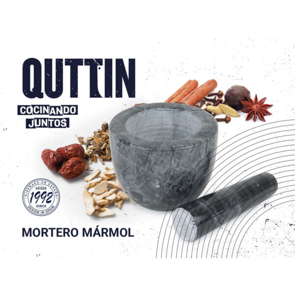 Küchenmörser Quttin Granit 10 x 10 x 8 cm (12 Stück) – Bild 8