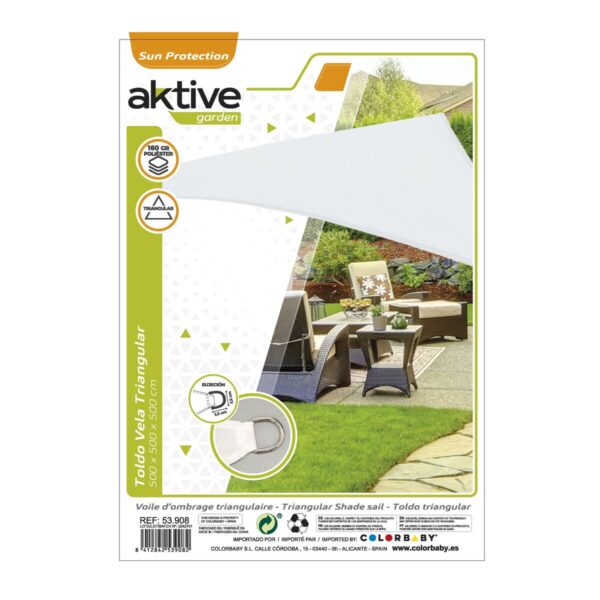 Sonnensegel Aktive Dreieckig 500 x 0,5 x 500 cm (4 Stück) – Bild 4