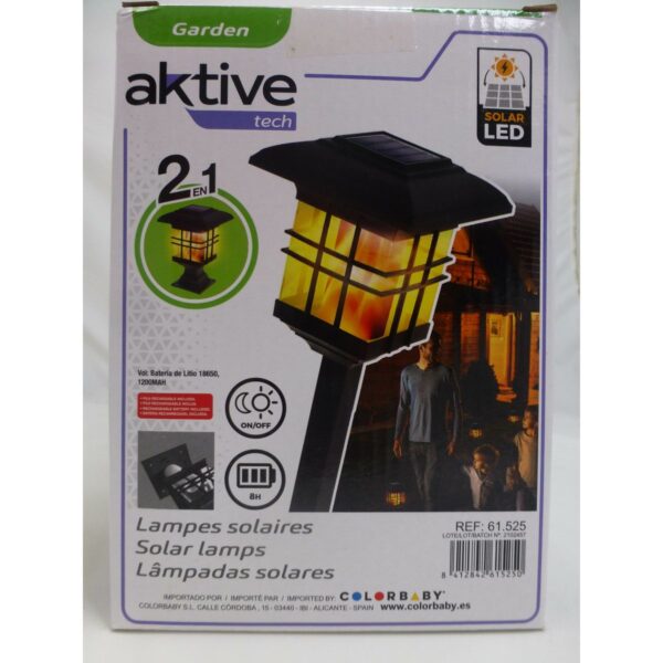 Solar-Gartenpfahl-Set Aktive Kunststoff 13,5 x 46 x 13,5 cm (4 Stück) – Bild 3