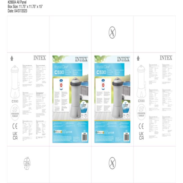 Aufbereitungsanlage für Schwimmbad Intex Krystal Clear 45 W 2006 l/h – Bild 6