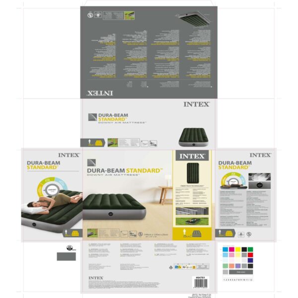 Luftmatratze Intex 99 x 25 x 191 cm (4 Stück) – Bild 6