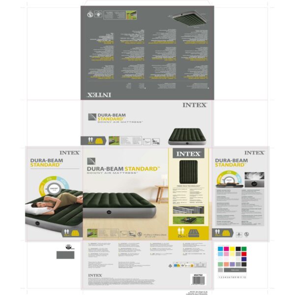 Luftmatratze Intex 137 x 25 x 191 cm (3 Stück) – Bild 5