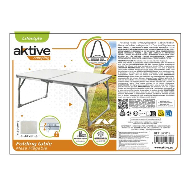 Table Klapptisch Aktive Creme 60 x 25 x 40 cm (4 Stück) – Bild 6