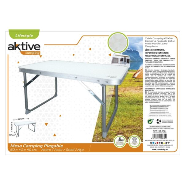 Table Klapptisch Aktive Weiß 60 x 40 x 40 cm (4 Stück) – Bild 6