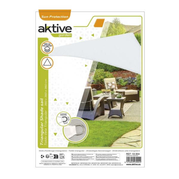 Sonnensegel Aktive Dreieckig 360 x 0,5 x 360 cm (6 Stück) – Bild 7