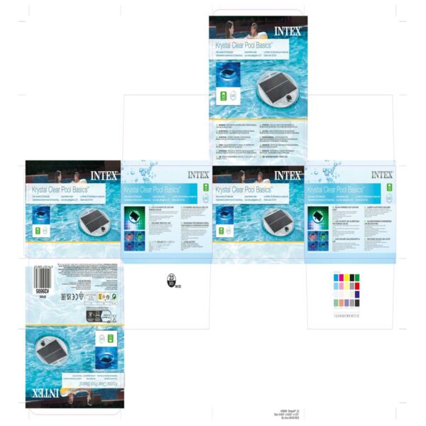 Schwimmendes Solarlicht für Schwimmbäder Intex 16,8 x 10,8 x 16,8 cm (8 Stück) – Bild 6