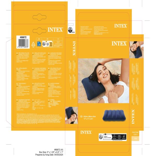 Kissen Intex Downy Pillow Aufblasbar Blau 43 x 9 x 28 cm (24 Stück) – Bild 7