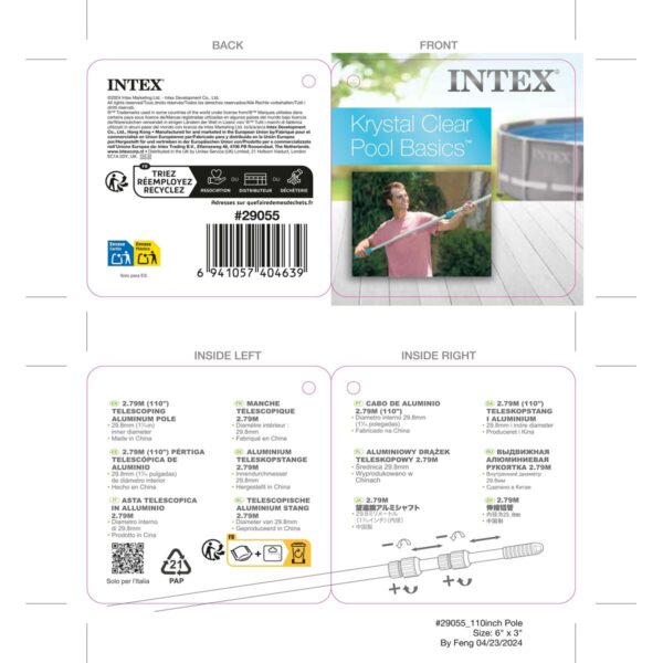 Teleskopstiel Intex 3 x 279 x 3 cm (24 Stück) – Bild 4