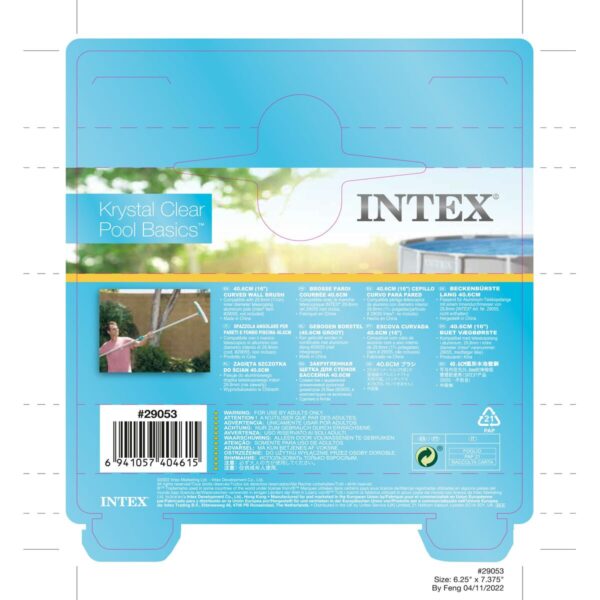 Gebogene Pool-Bürste Intex 41,5 x 8 x 17 cm – Bild 5