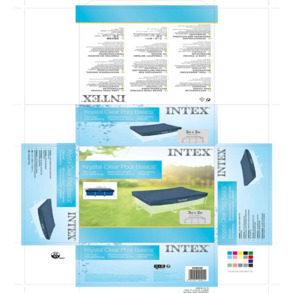 Poolabdeckung Intex 28038 300 x 20 x 200 cm – Bild 8