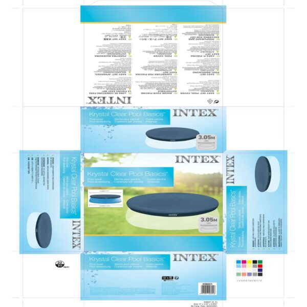 Poolabdeckung Intex 28021 EASY SET 284 x 30 x 284 cm – Bild 6