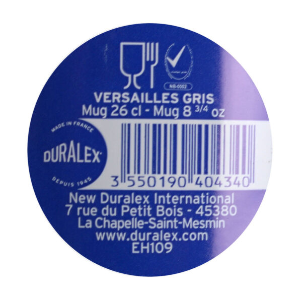 Kop Duralex Versailles Stapelbar Grau 260 ml (72 Stück) – Bild 3