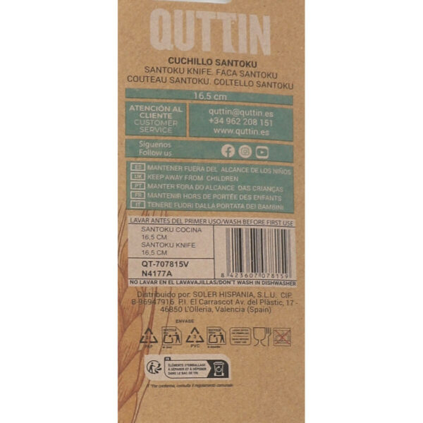 Santokumesser Quttin Bio (16,5 cm) 16,5 cm (24 Stück) – Bild 3