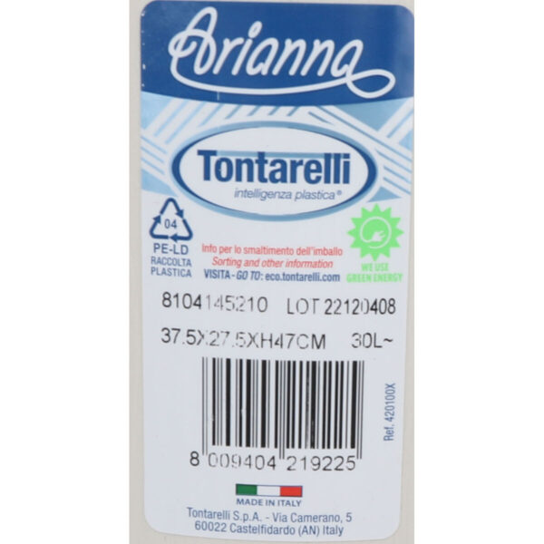 Papierkorb Tontarelli Arianna 30 L Beige (6 Stück) – Bild 3