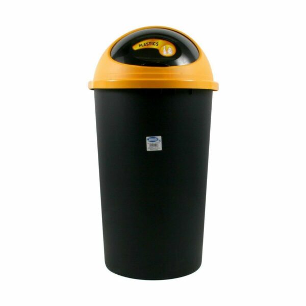 Abfalleimer Tontarelli Big hoop Gelb Schwarz 50 L (10 Stück) – Bild 2