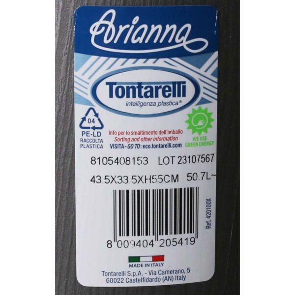 Wäschekorb Tontarelli Arianna 44 x 35 x 55 cm (6 Stück) (44 x 35 x 55 cm) – Bild 3