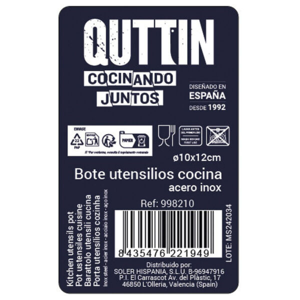 Besteckkasten Quttin Quttin Edelstahl ø 10,3 x 12,2 cm (12 Stück) – Bild 3