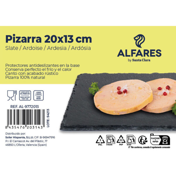 Tablett für Snacks Santa Clara Alfares Tafel (24 Stück) – Bild 3