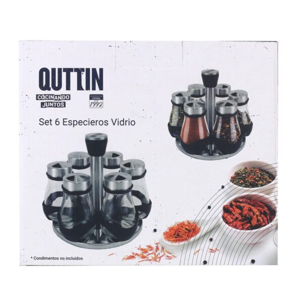 Gewürzspender aus Edelstahl Quttin 17,8 X 17,8 X 16,3 CM (6 Stücke) (8 Stück) – Bild 7