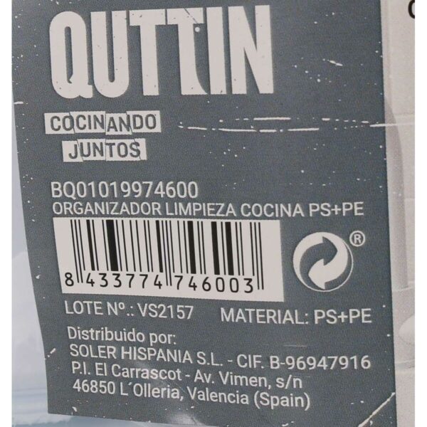 Scheuermittelablage für Spülbecken Quttin 15 x 7 x 20,5 cm (12 Stück) – Bild 4