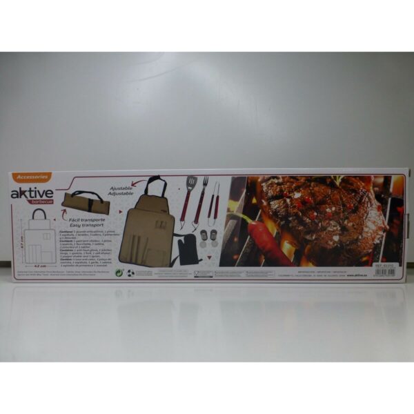 Grillwerkzeug-Set Aktive 7 Stücke Grill Edelstahl 42 x 67 x 3 cm (4 Stück) – Bild 8