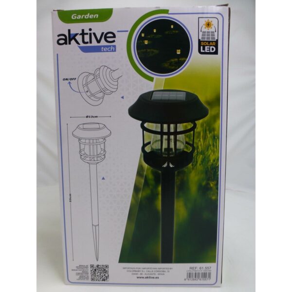 Solar-Gartenpfahl-Set Aktive 2 Stücke Edelstahl Kunststoff 13 x 55 x 13 cm (4 Stück) – Bild 8