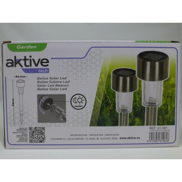 Solar-Gartenpfahl-Set Aktive 6 Stücke Kunststoff 5,5 x 36 x 5,5 cm (6 Stück) – Bild 8