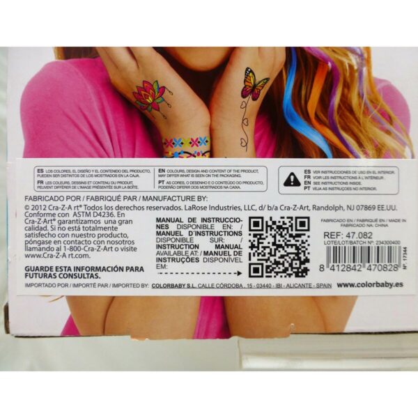 Schönheitsset Cra-Z-Art Ultimate Party 10 x 1 x 7,5 cm Für Kinder Neon Nägel Haar Körper 4 Stück – Bild 4