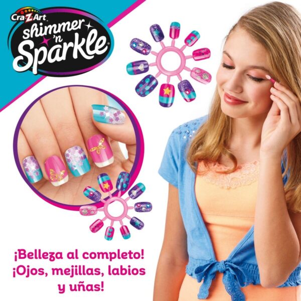 Schminkset für Kinder Cra-Z-Art Shimmer 'n Sparkle Glam & Go 19 x 16 x 8 cm 4 Stück – Bild 7