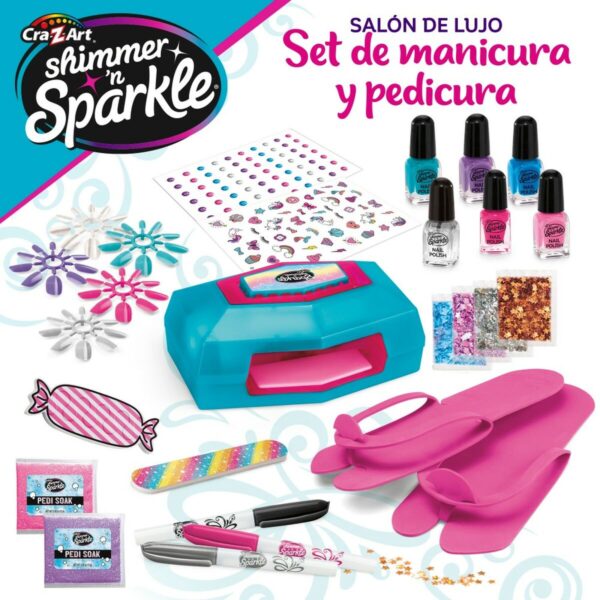 Maniküre-Set Cra-Z-Art Shimmer 'n Sparkle Style Deluxe 14 x 6 x 10 cm 4 Stück Für Kinder – Bild 3