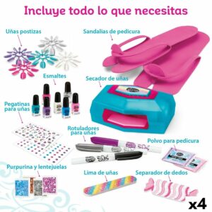 Maniküre-Set Cra-Z-Art Shimmer ‘n Sparkle Style Deluxe 14 x 6 x 10 cm 4 Stück Für Kinder