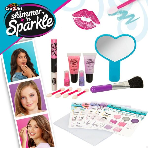 Schminkset für Kinder Cra-Z-Art Shimmer 'n Sparkle Glitz and Glam 44,5 x 3,5 x 22,5 cm 4 Stück – Bild 4