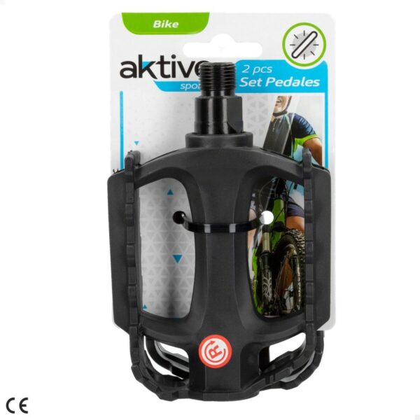 Pedale Aktive 11 x 3 x 8 cm Fahrrad 2 Stücke Schwarz 24 Stück – Bild 5