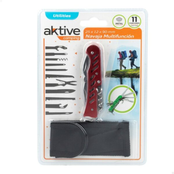 Multifunktionsmesser Aktive grün Camping 2,5 x 9 x 1,2 cm (24 Stück) – Bild 4