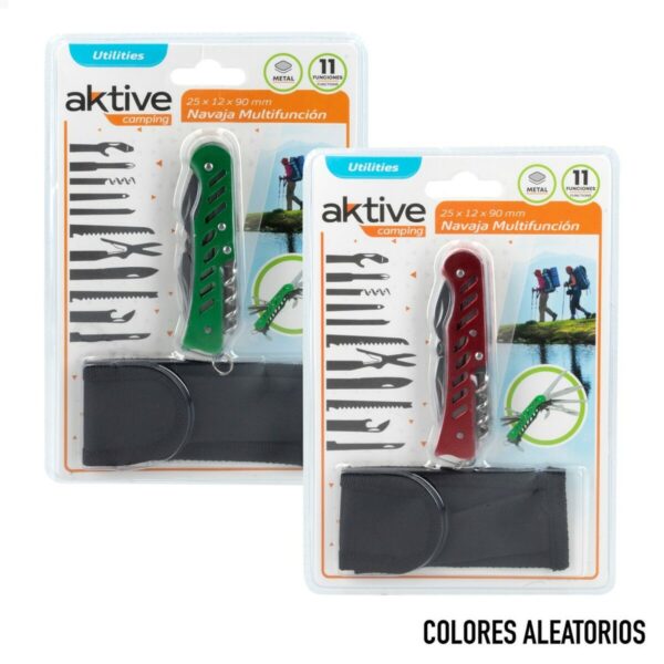 Multifunktionsmesser Aktive grün Camping 2,5 x 9 x 1,2 cm (24 Stück) – Bild 5