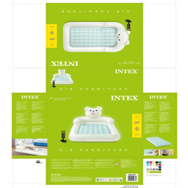 Aufblasbares Bett Intex Junior Bär 114 x 10 x 178 cm 3 Stück – Bild 8