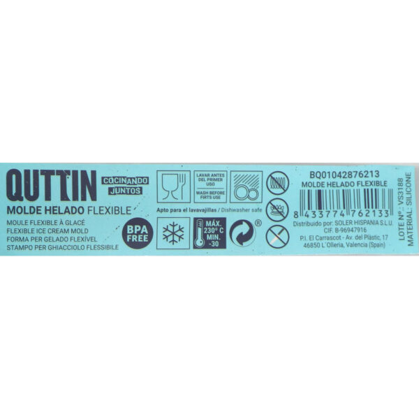 Eiscremeform Quttin individuell Flexibel 20 x 4 cm (36 Stück) – Bild 3