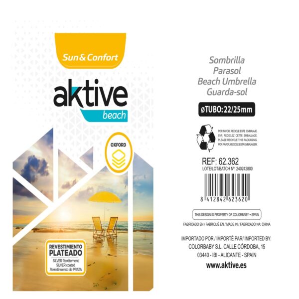 Solskærm Aktive 200 x 195 x 200 cm (6 Stück) – Bild 8