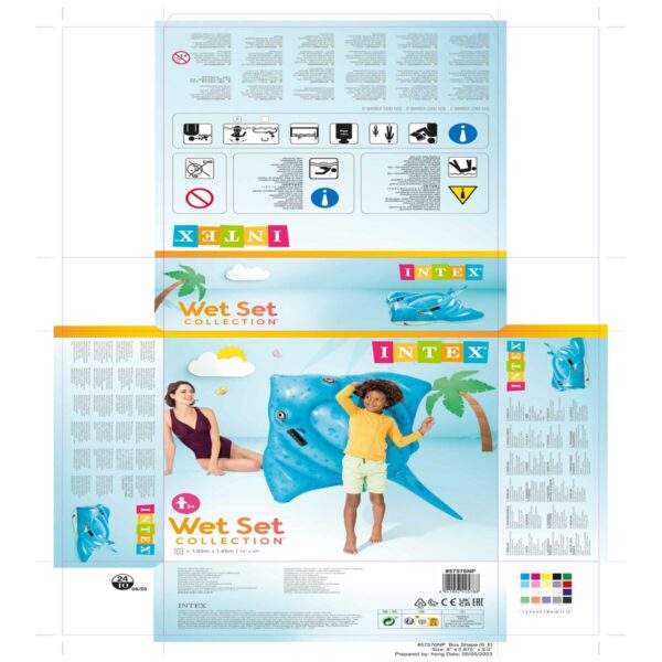 Aufblasbarer Schwimmring Intex 145 x 185 cm (6 Stück) – Bild 8