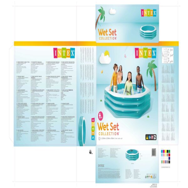 Aufblasbarer Pool Intex 254 x 56 x 254 cm (2 Stück) – Bild 8