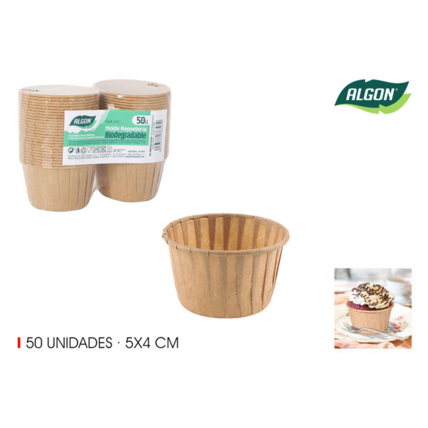 Backformen-Set Algon Papier 5 x 4 cm 50 Stücke (36 Stück) – Bild 2