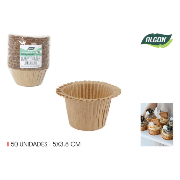 Backformen-Set Algon Papier 5 x 3,8 cm 50 Stücke (36 Stück) – Bild 2