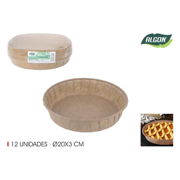 Backformen-Set Algon Papier 20 x 4 cm 12 Stücke (24 Stück) – Bild 2