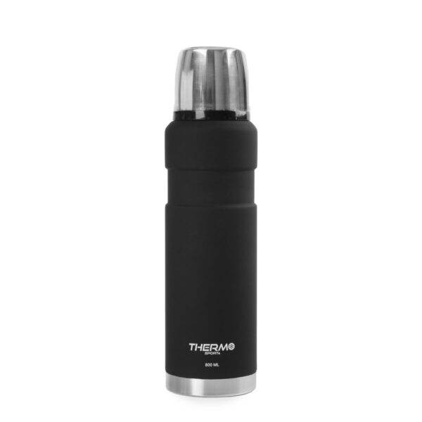 Thermosflasche ThermoSport Schwarz 0,8 L (6 Stück) – Bild 4