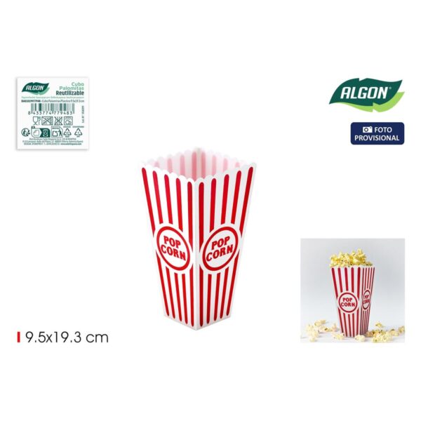 Behälter um das Popcorn zu servieren Algon 9,5 x 19,3 cm (24 Stück) – Bild 2