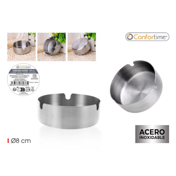 Aschenbecher Confortime Stahl 8 cm (36 Stück) – Bild 2