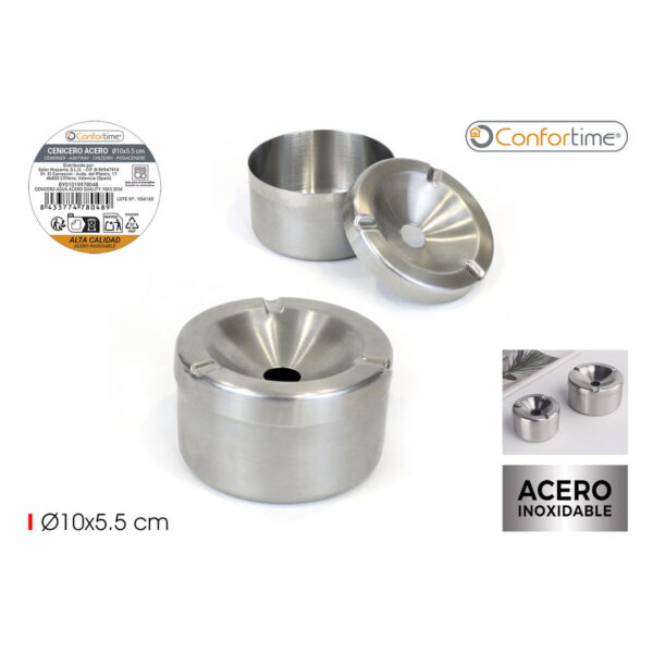 Aschenbecher Confortime Stahl 10 x 5,5 cm (12 Stück) – Bild 2