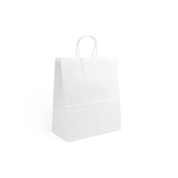 Papiertaschen Algon Weiß 26 x 14 x 31 cm (24 Stück) – Bild 5