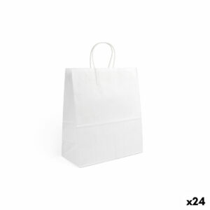 Papiertaschen Algon Weiß 26 x 14 x 31 cm (24 Stück)